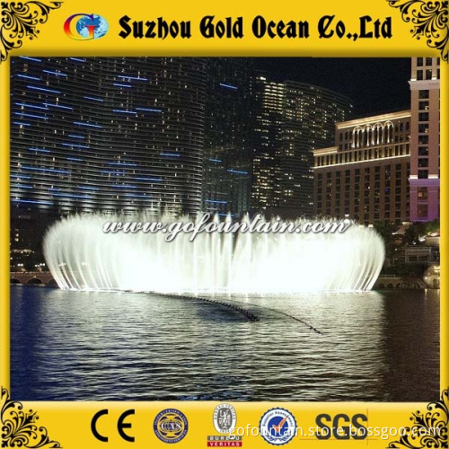 Round Swing Spray Floating Music Fountain in The Large Lake